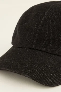 Casquette Grise Denim “Au Revoir