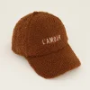 Casquette Marron En Tissu Peluche L'amour