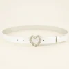Ceinture Boucle Coeur Argenté Torsadé