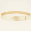 Ceinture Boucle Coeur Doré Torsadé