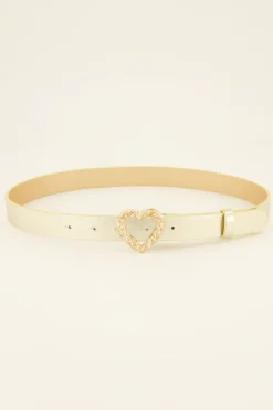 Ceinture Boucle Coeur Doré Torsadé