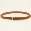 Ceinture Marron Avec Boucle Argentée