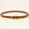 Ceinture Marron Avec Boucle Dorée