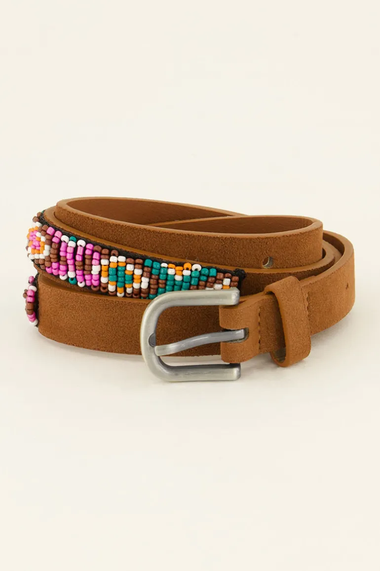 Ceinture Marron Avec Boucle Argentée