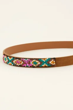 Ceinture Marron Avec Boucle Argentée