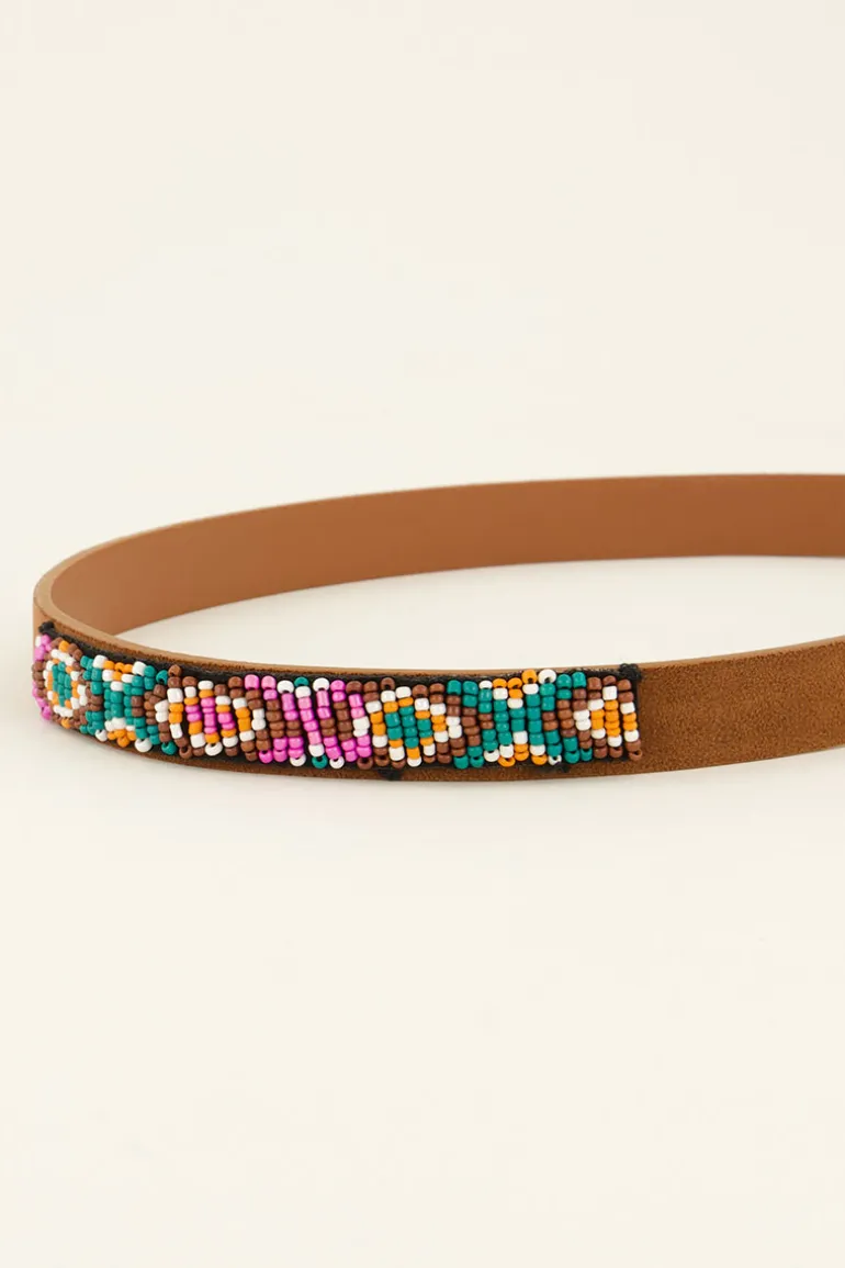 Ceinture Marron Avec Boucle Argentée