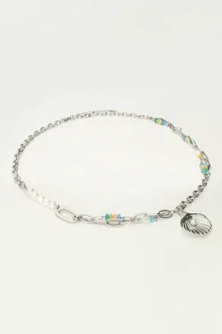 Chaîne à Maillons Océan Avec Coquillage Et Perles Multicolores