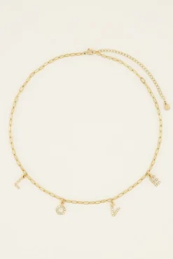 Chaîne Avec Lettres Love Et Strass