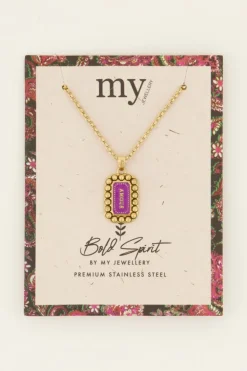 Chaîne Bold Spirit Pendentif « Amour » Rose