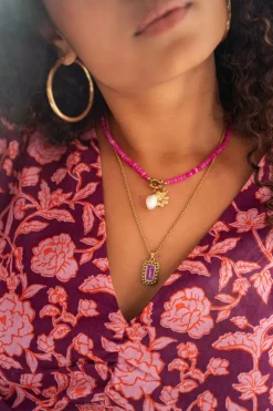 Chaîne Bold Spirit Pendentif « Amour » Rose
