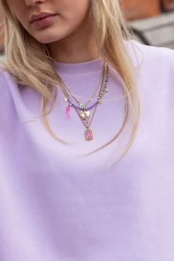 Chaîne Bold Spirit Pendentif « Amour » Rose