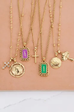 Chaîne Bold Spirit Pendentif « Amour » Rose