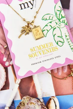 Chaîne Souvenir Avec Billes Et Pendentifs