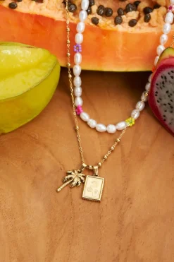 Chaîne Souvenir Avec Billes Et Pendentifs