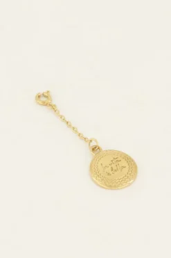 Charm Médaillon Doré "la Vita è Bella" Pour Bikini