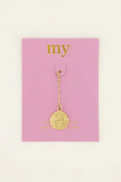 Charm Médaillon Doré "la Vita è Bella" Pour Bikini
