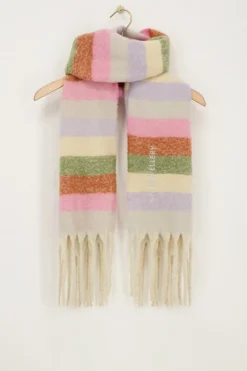 Écharpe Multicolore à Rayures