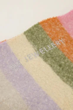 Écharpe Multicolore à Rayures