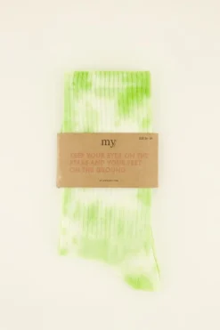 Chaussettes Vertes Délavées