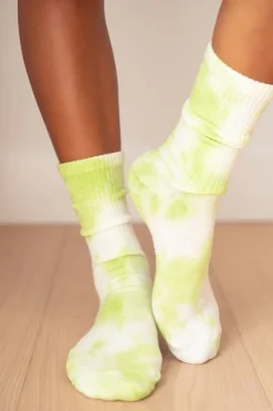 Chaussettes Vertes Délavées