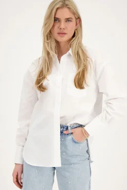 Chemise Blanche à Poche Poitrine