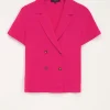 Chemise Fuchsia à Deux Boutons