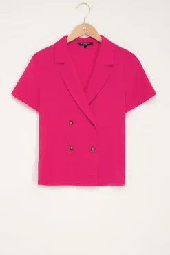 Chemise Fuchsia à Deux Boutons