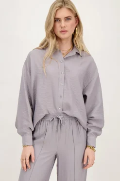 Chemise Grise à Boutons