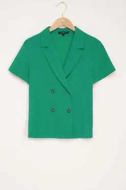 Chemise Verte à Deux Boutons