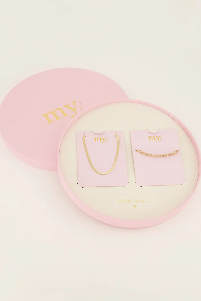 Coffret Cadeau Chaîne Et Bracelet à Maillons
