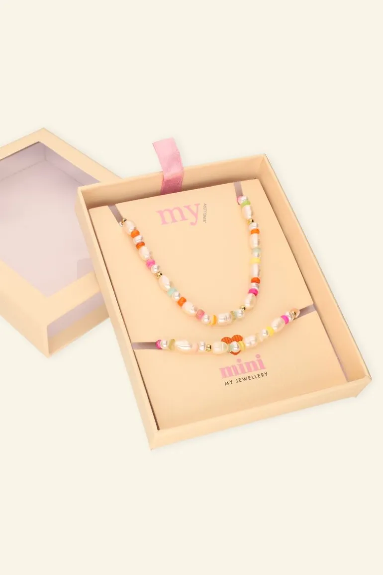 Coffret Cadeau Pour Enfants Collier Et Bracelet à Perles