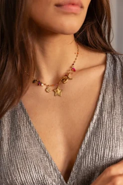 Collier à Charms Starry Avec étoile Et Perles