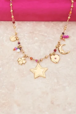 Collier à Charms Starry Avec étoile Et Perles