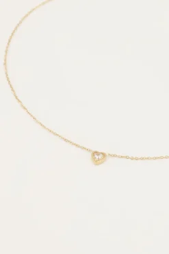 Collier à Cœur En Strass