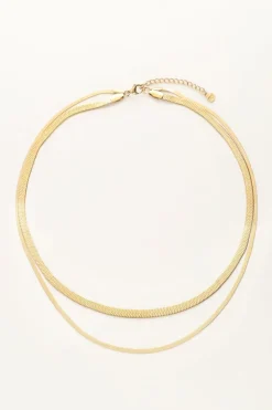 Collier à Double Maillon Plat