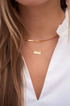 Collier à Maillons Plats
