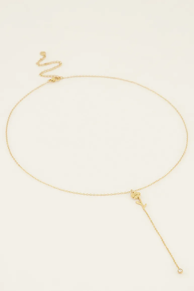 Collier à Pendentif Et Strass Birth Flower
