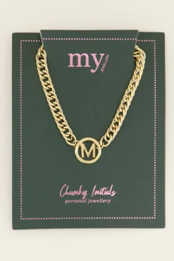 Collier Avec Initiale Chunky