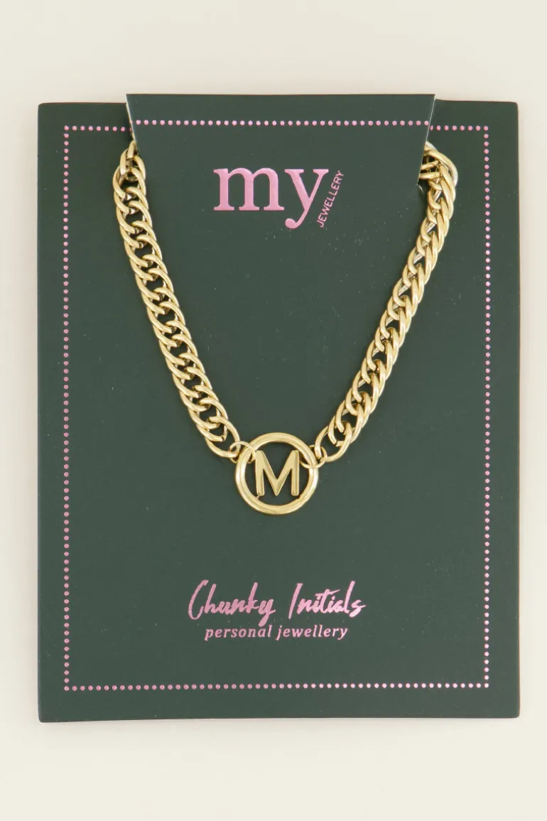 Collier Avec Initiale Chunky