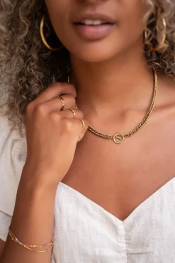 Collier Avec Initiale Chunky