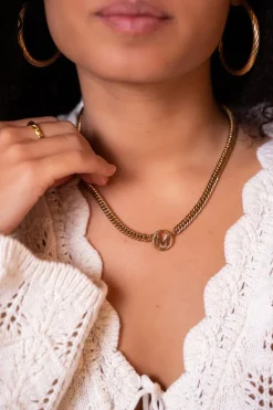 Collier Avec Initiale Chunky
