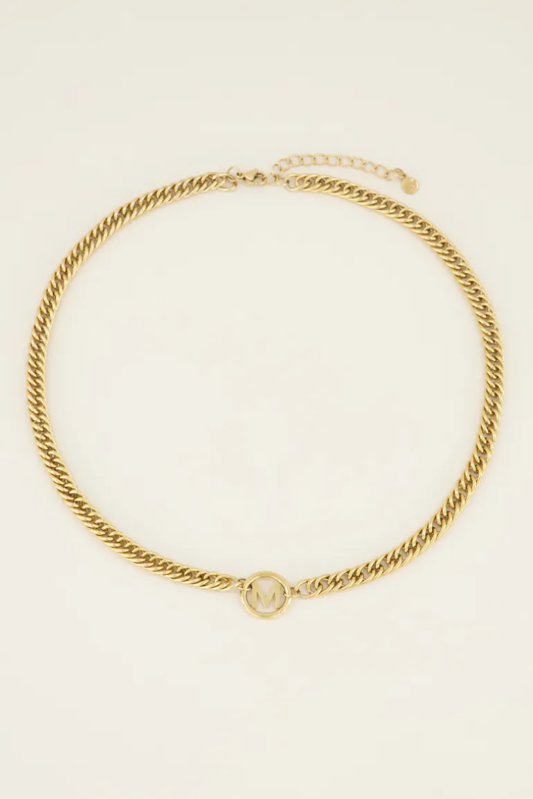 Collier Avec Initiale Chunky