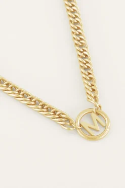 Collier Avec Initiale Chunky