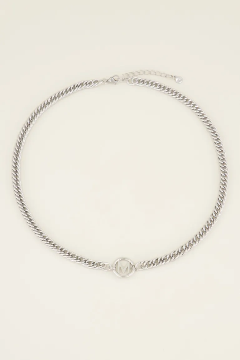 Collier Avec Initiale Chunky