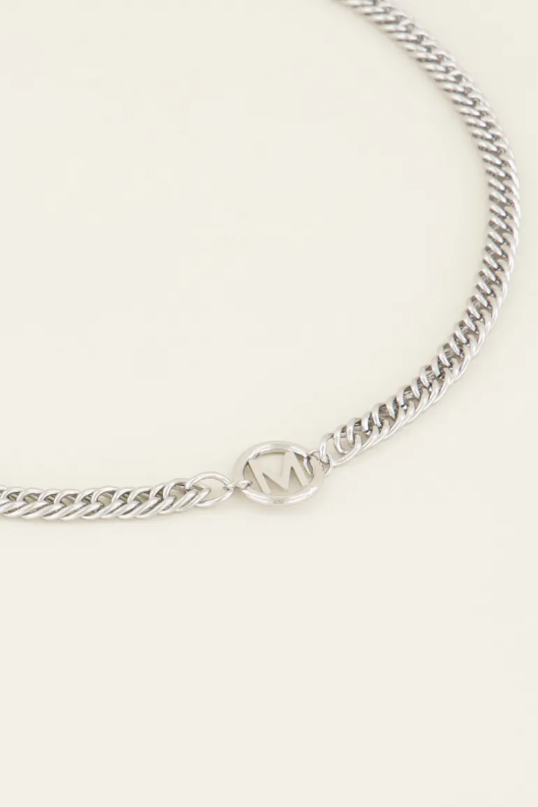 Collier Avec Initiale Chunky