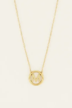 Collier Avec Médaillon Initiale