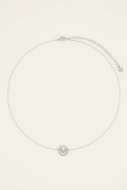 Collier Avec Médaillon Initiale