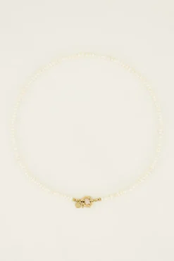 Collier Avec Perles Nacrées Et Fermoir