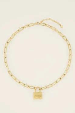 Collier Chaîne Avec Cadenas L’amour