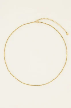 Collier Chaîne Court à Maillons Ronds